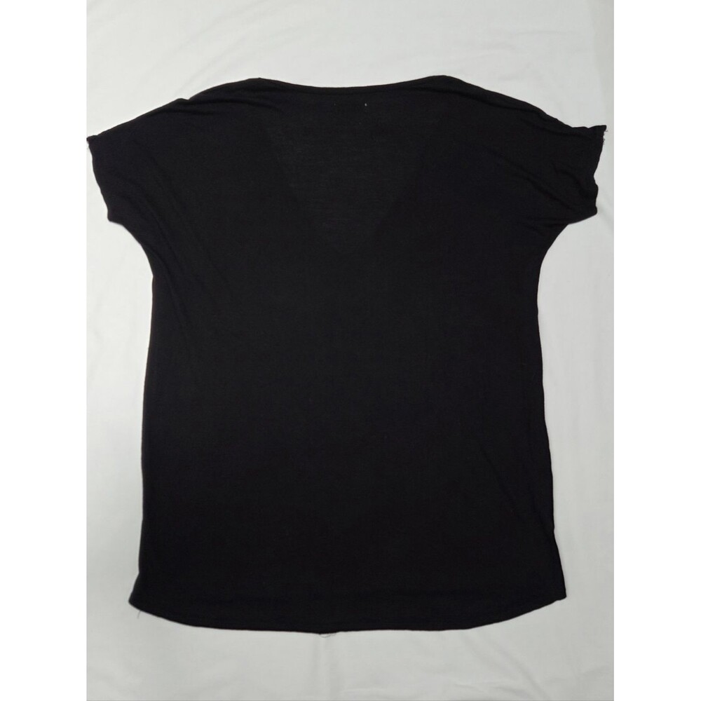 Lauren Moshi Crystal Tiger Short Sleeve T Black S - Picture 4 of 11
